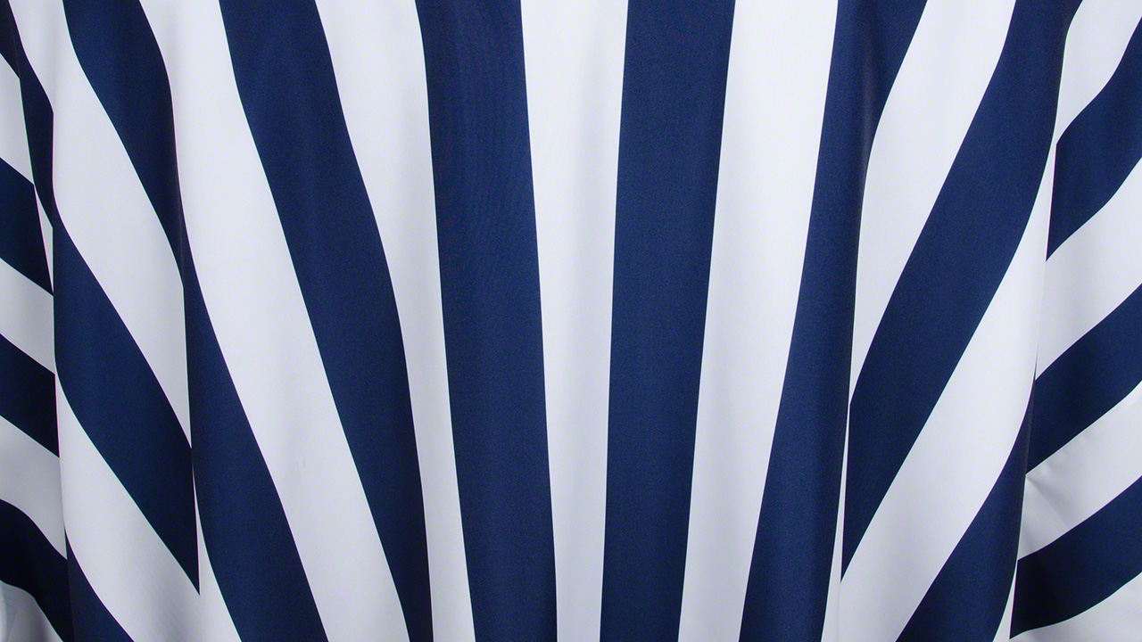 Navy/White 3" Stripe